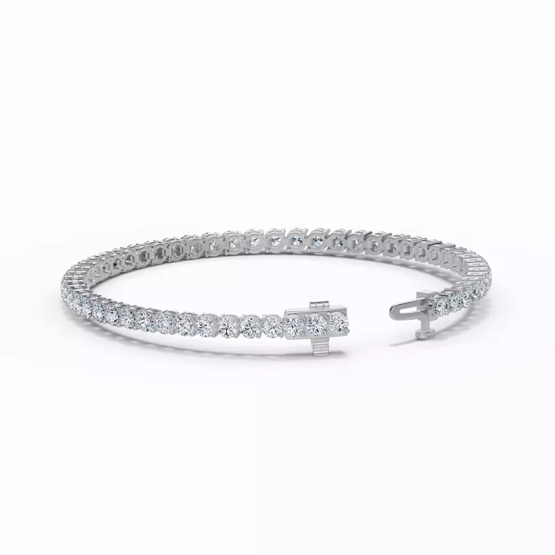 Platinum Two-Prong Diamond Tennis Bracelet (7 ct. tw.)