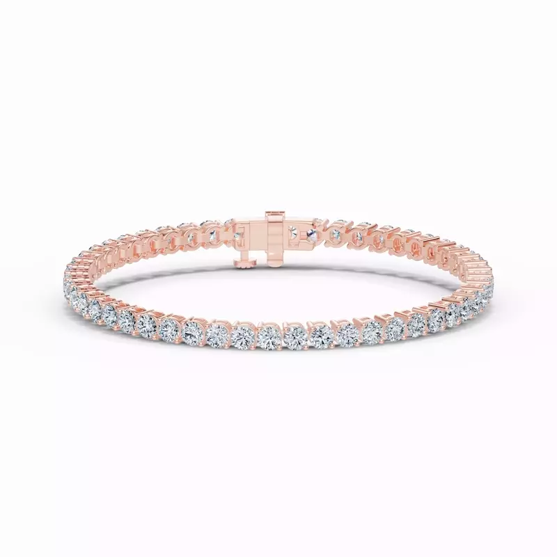 14K Rose Gold Two-Prong Lab Diamond Tennis Bracelet (8 ct. tw.)