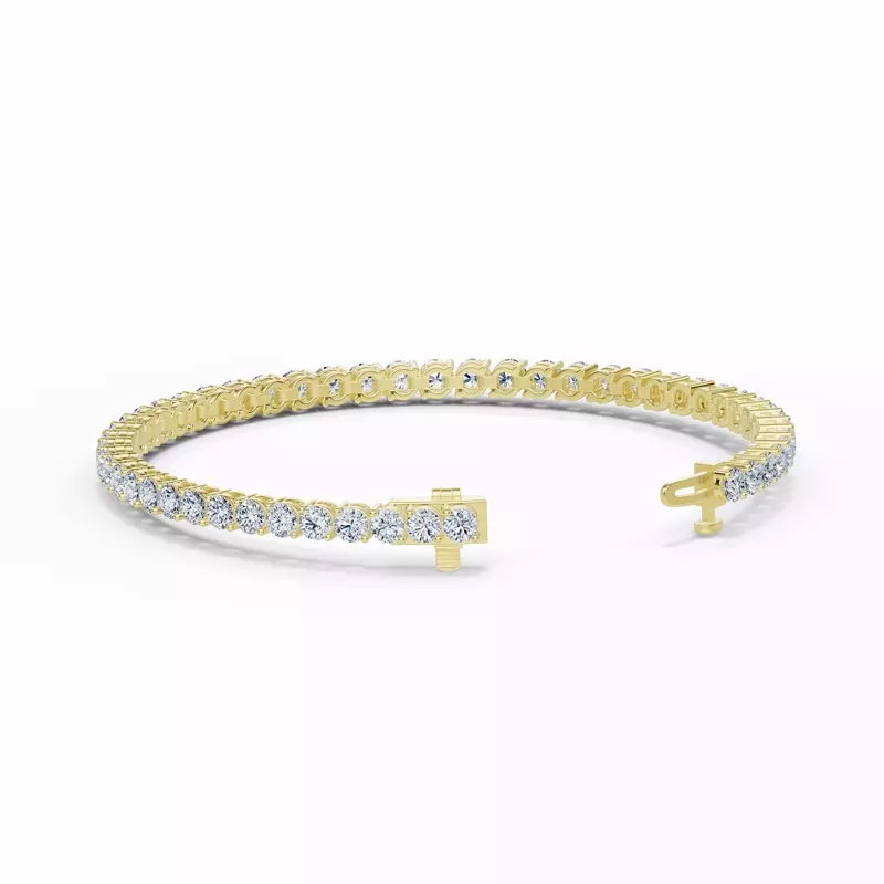 14K Yellow Gold Two-Prong Diamond Tennis Bracelet (8 ct. tw.)