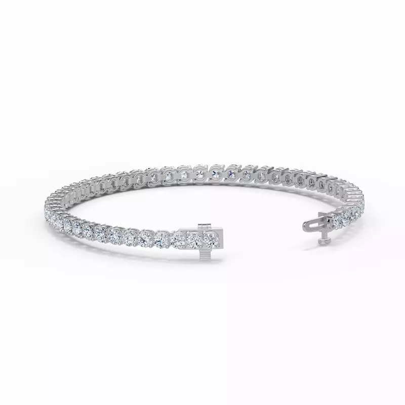 Platinum Two-Prong Diamond Tennis Bracelet (8 ct. tw.)
