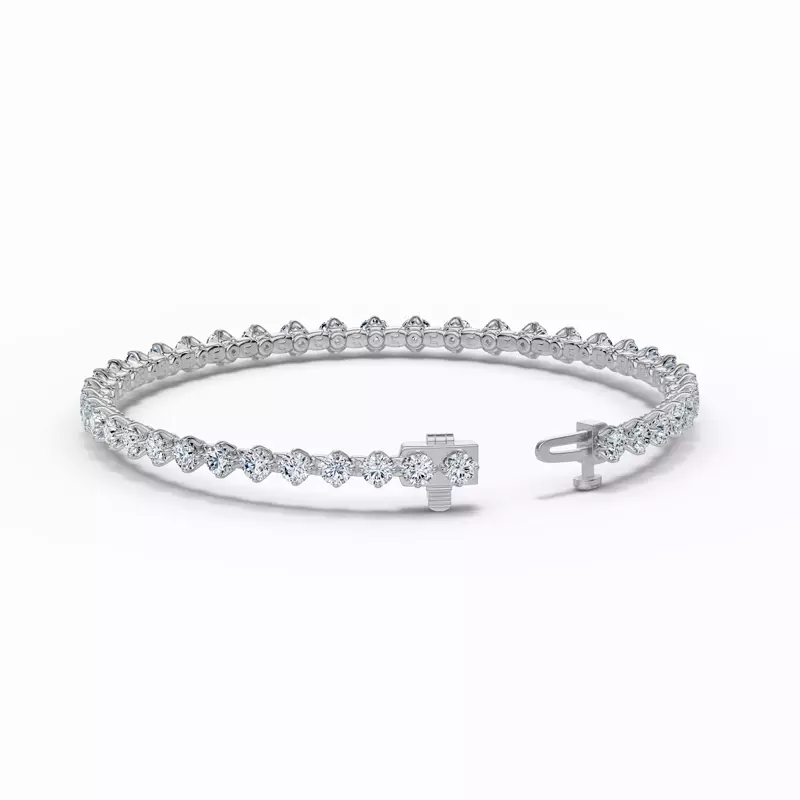 Platinum Tulip Basket Diamond Tennis Bracelet (5 ct. tw.)