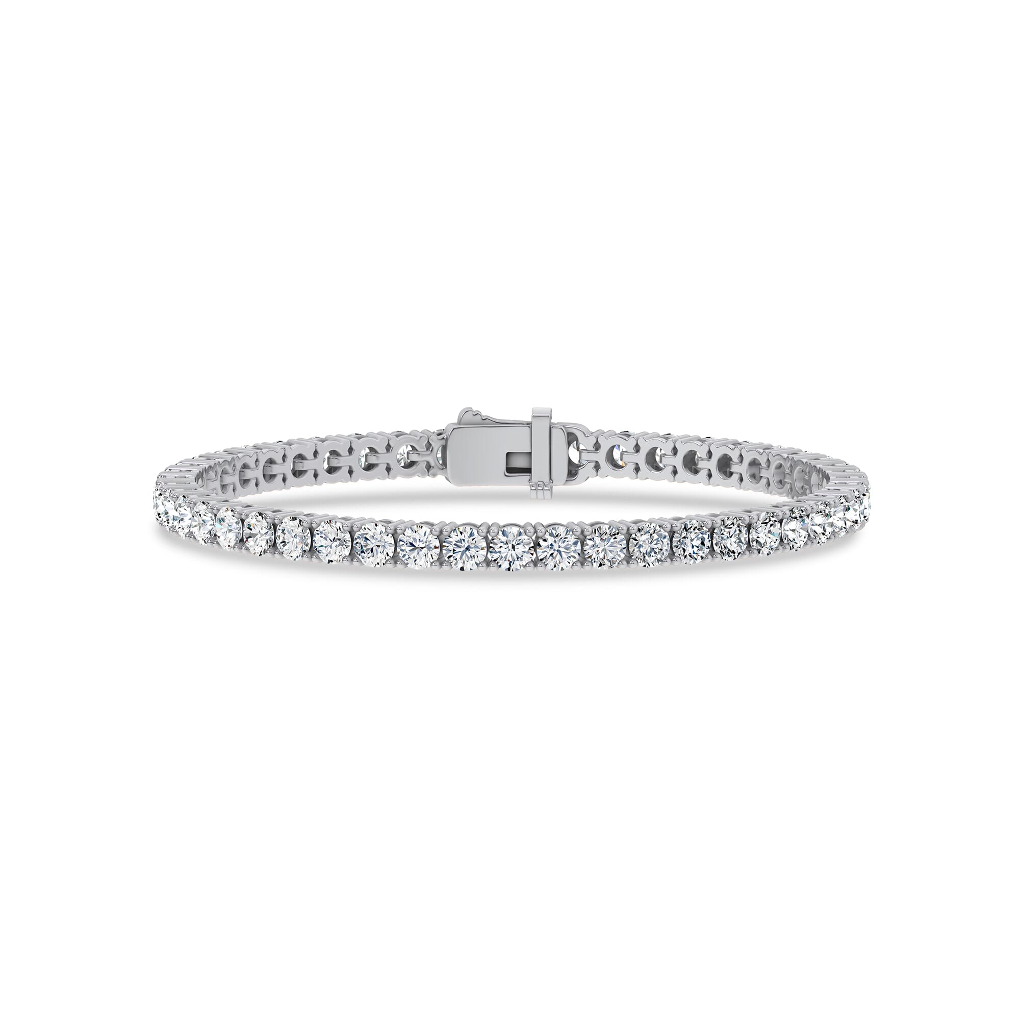 Platinum Four-Prong Lab Diamond Tennis Bracelet (8 ct. tw.) - 7.5 In.