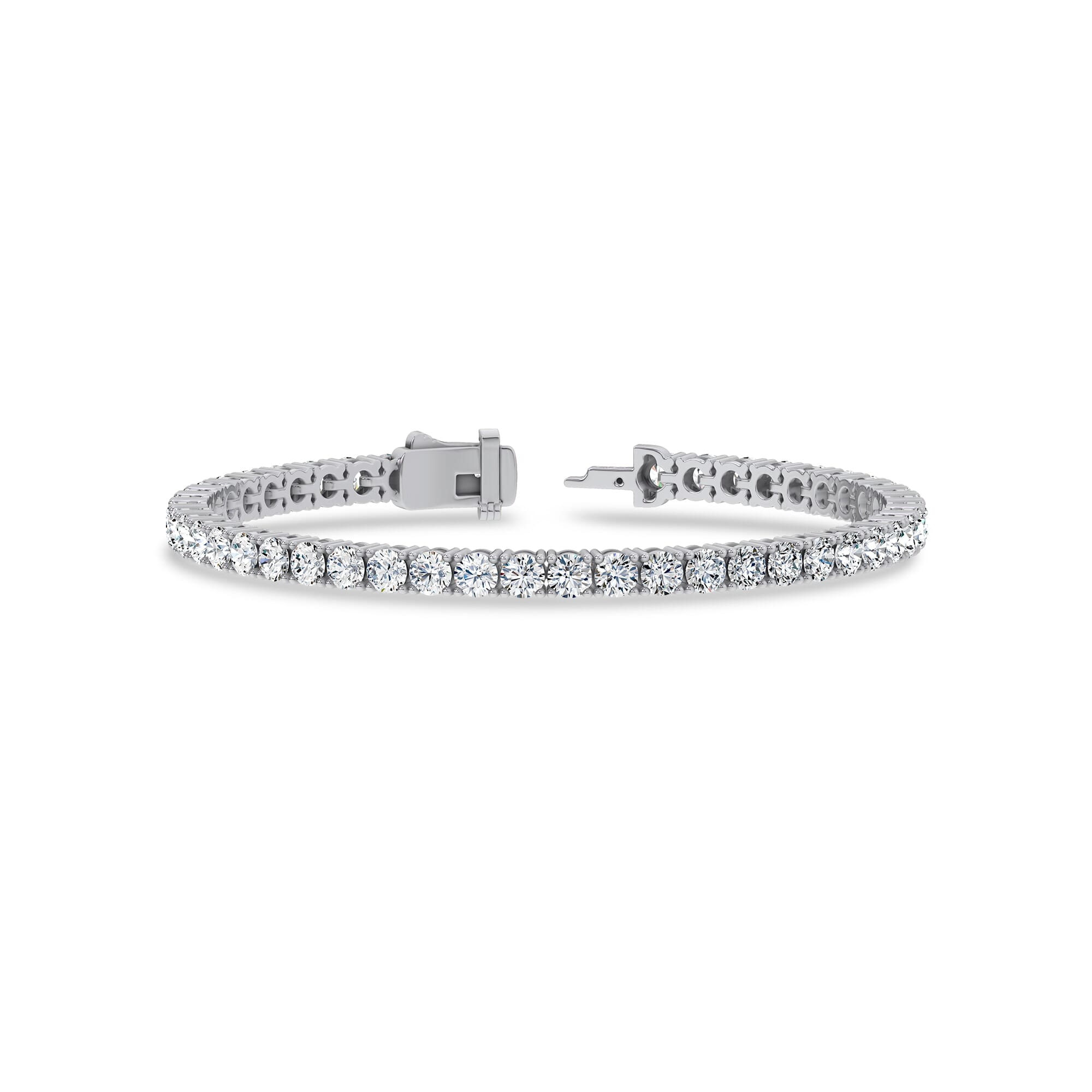 Platinum Four-Prong Lab Diamond Tennis Bracelet (8 ct. tw.) - 7.5 In.