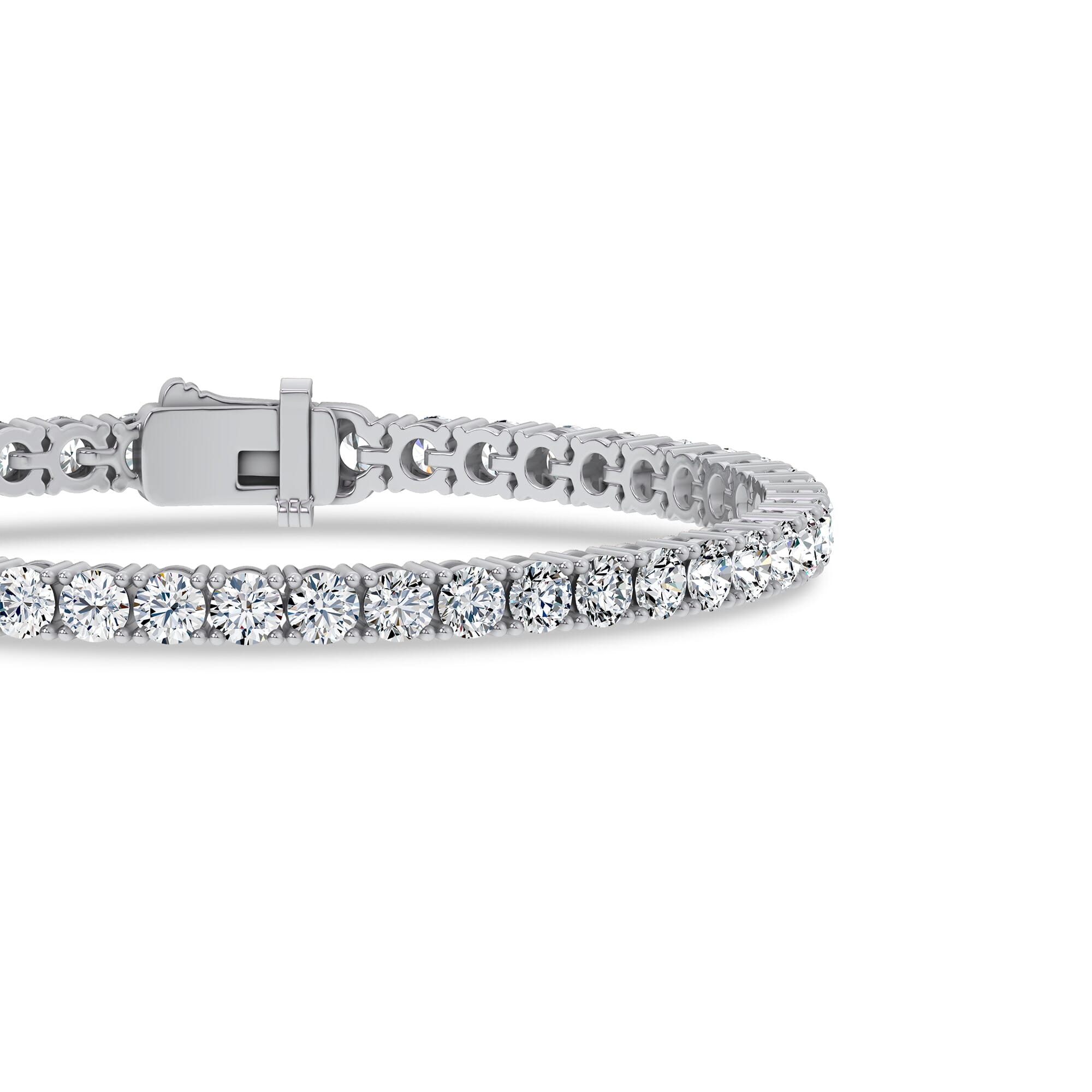 Platinum Four-Prong Lab Diamond Tennis Bracelet (8 ct. tw.) - 7.5 In.