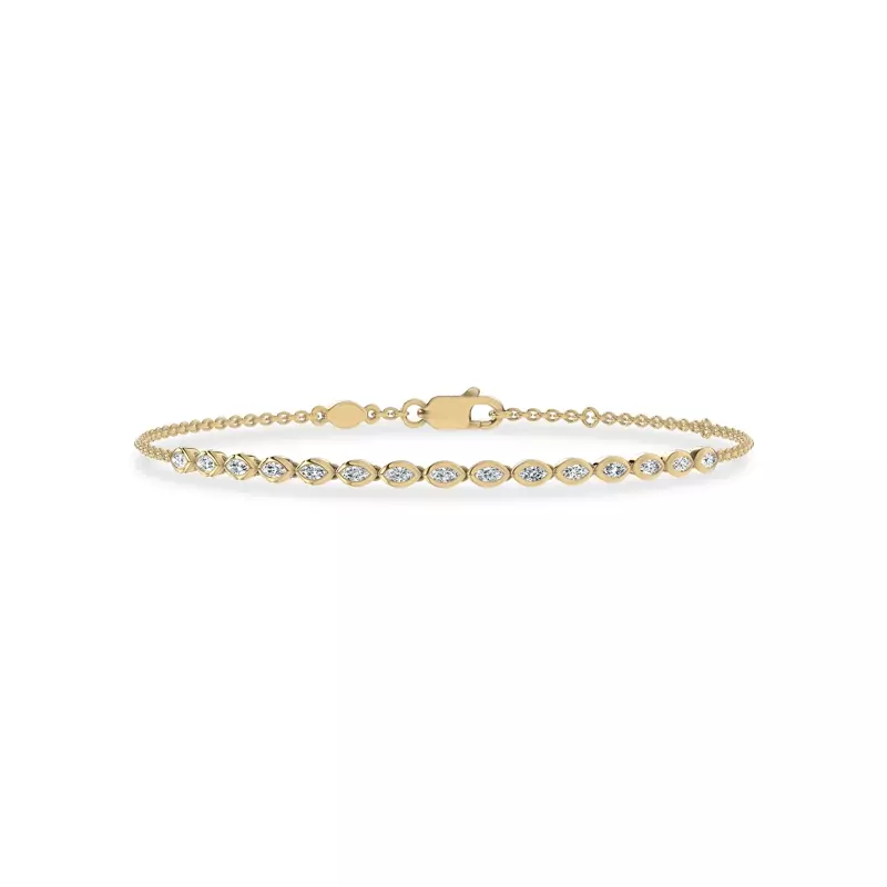 14K Yellow Gold Maravina Vine Lab Bracelet by Christian Siriano