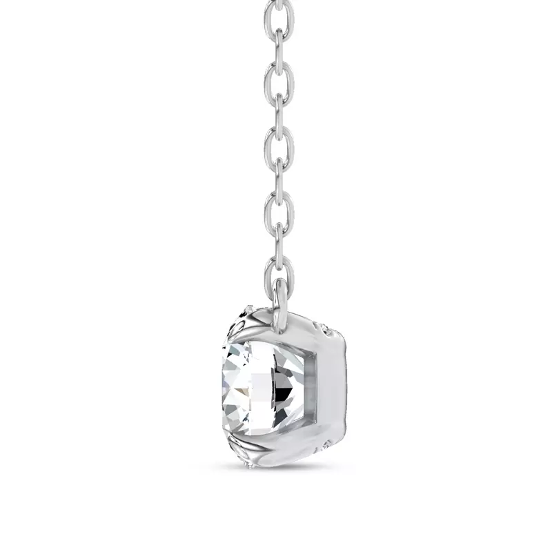 14K White Gold C-Prong Pavé Lab Diamond Pendant (½ ct. tw.) by Christian Siriano