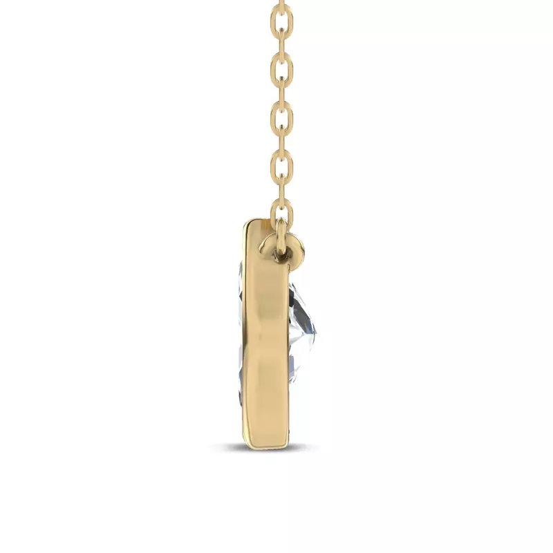 14K Yellow Gold Maravina Bezel Lab Pendant