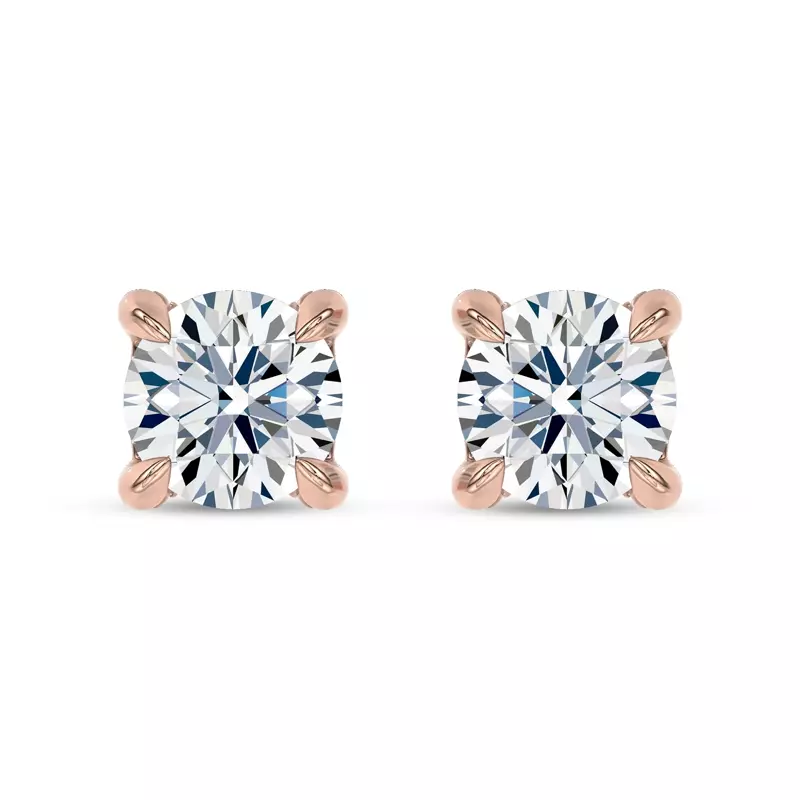 C-Prong Pavé Diamond Stud Earrings (1 ct. tw.) by Christian Siriano