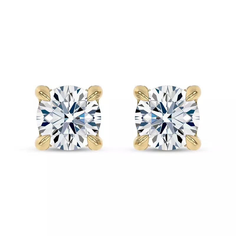 C-Prong Pavé Diamond Stud Earrings (1 ct. tw.) by Christian Siriano
