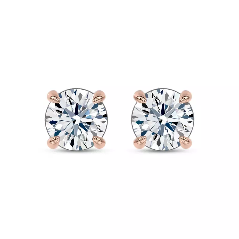 Midnight Halo Round Lab Stud Earrings (2 ct. tw.) by Christian Siriano