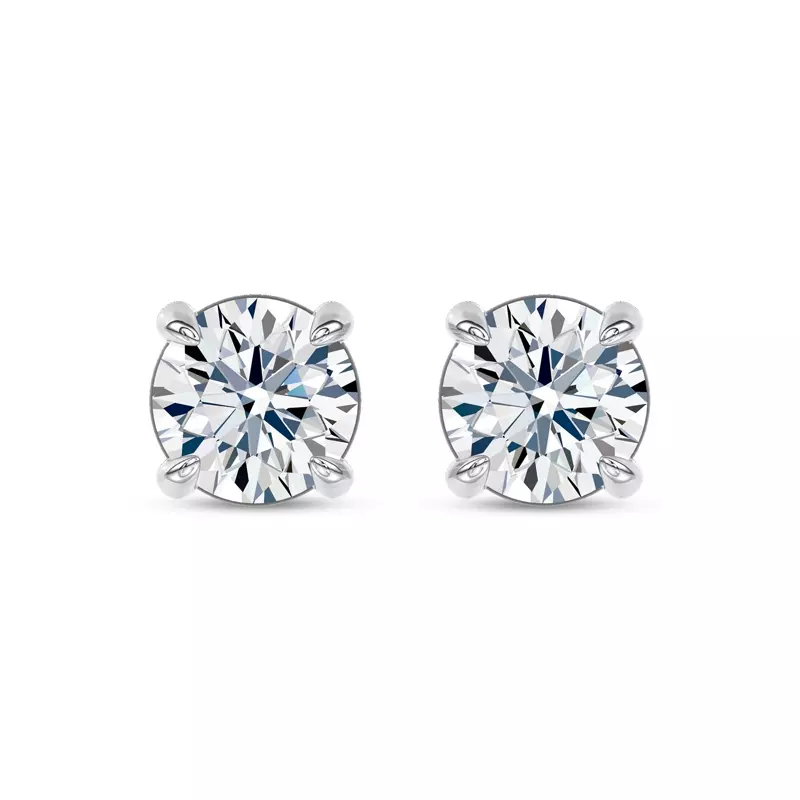 Midnight Halo Round Lab Stud Earrings (2 ct. tw.) by Christian Siriano