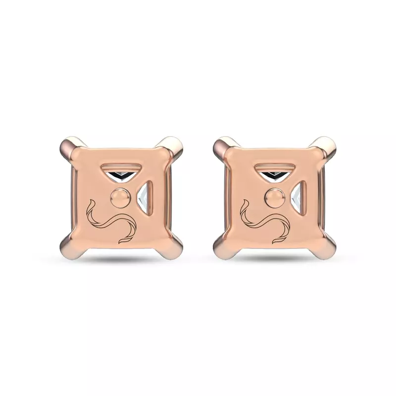Midnight Halo Oval Lab Stud Earrings (2 ct. tw.) by Christian Siriano