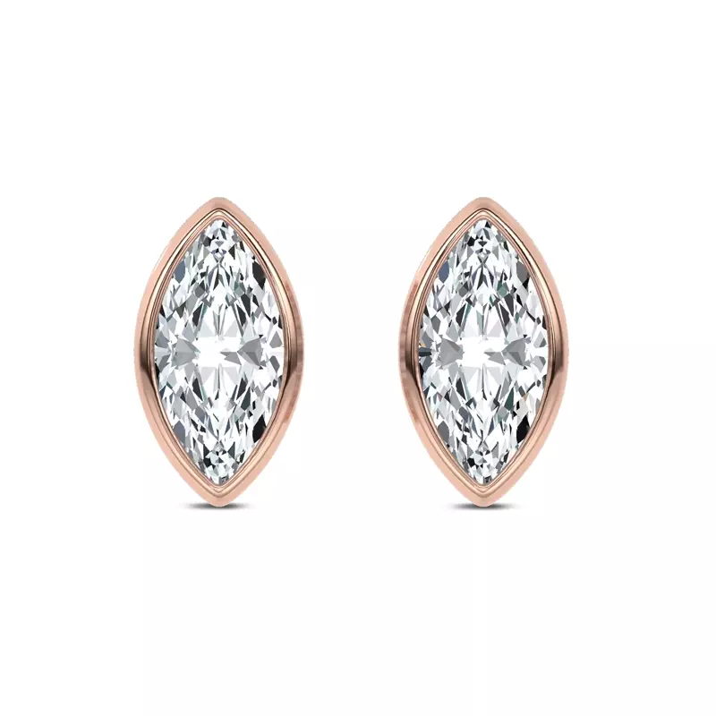 Maravina Bezel Lab Studs by Christian Siriano