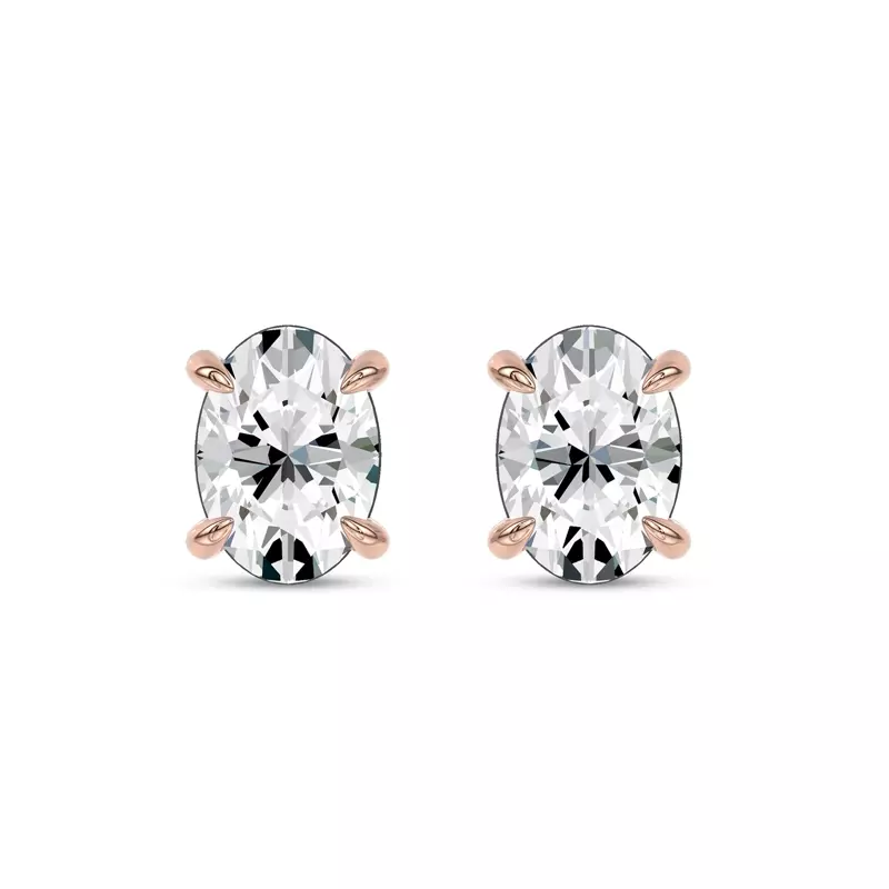 Midnight Halo Oval Lab Stud Earrings (1 ct. tw.) by Christian Siriano