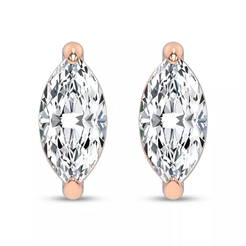 Midnight Halo Marquise Lab Stud Earrings (1 ct. tw.) by Christian Siriano