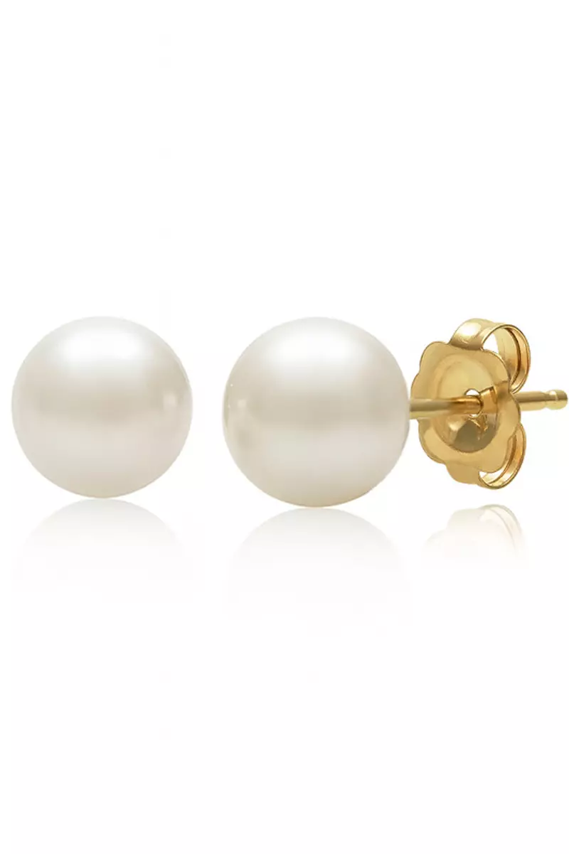 Classic Freshwater Pearl Stud (10-11mm)
