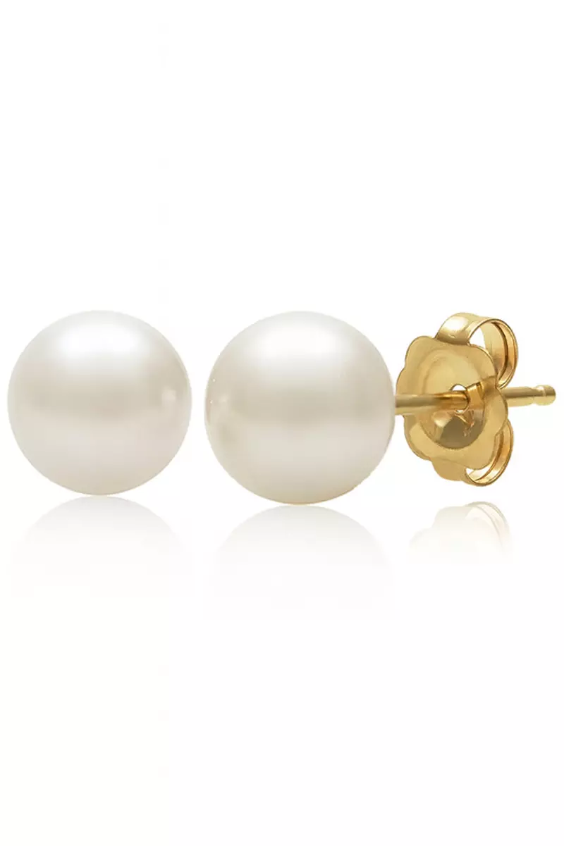 Classic Freshwater Pearl Stud (11-12mm)