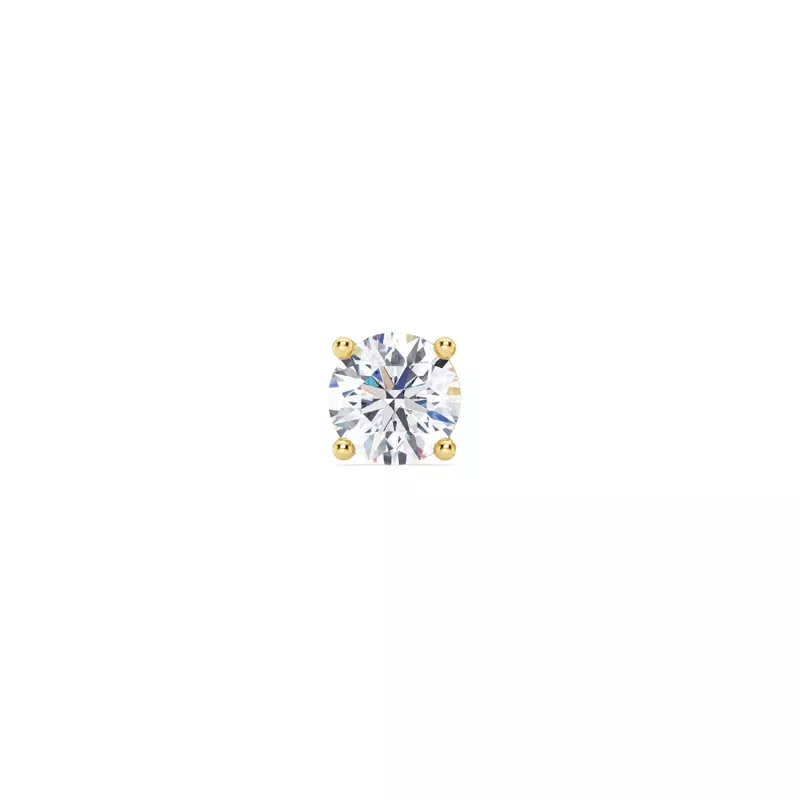 Single Diamond Screw Back Stud Earring (3/4ct)