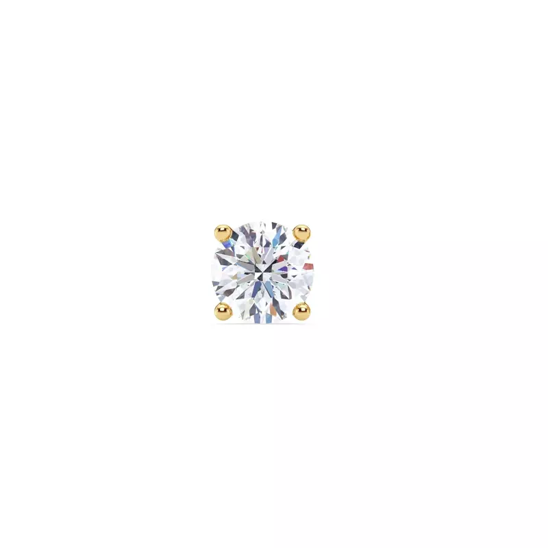 Single Diamond Screw Back Stud Earring (1ct)