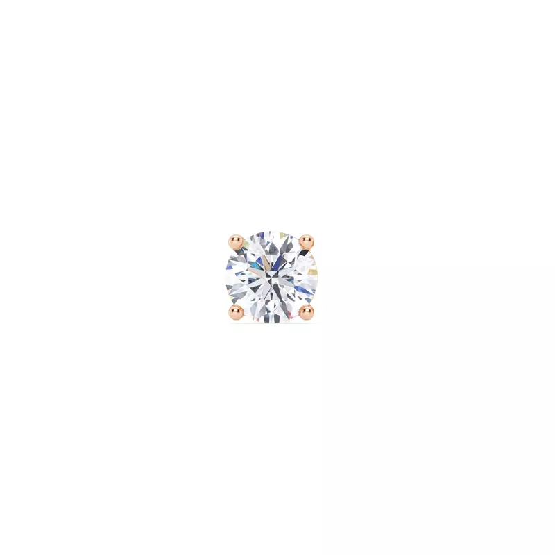 Single Diamond Screw Back Stud Earring (3/4ct)