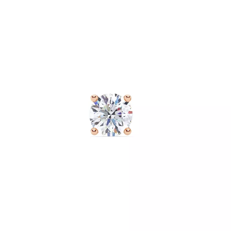 Single Diamond Screw Back Stud Earring (1ct)