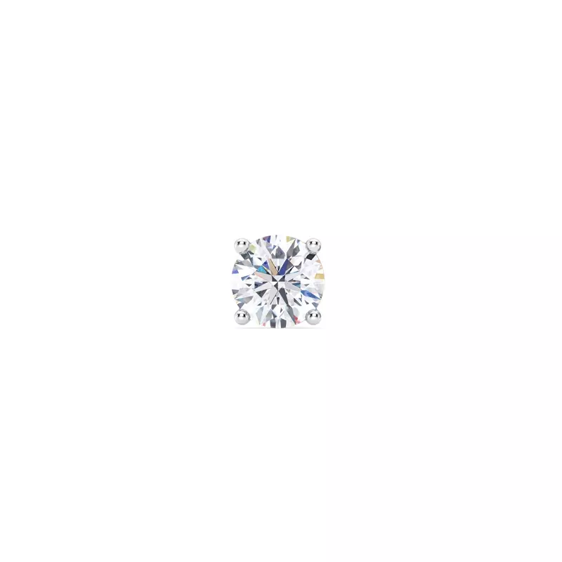 Single Diamond Screw Back Stud Earring (3/4ct)