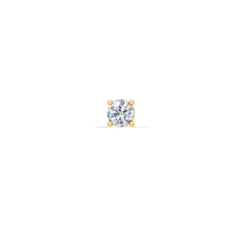 Single Diamond Screw Back Stud Earring (1/8ct)