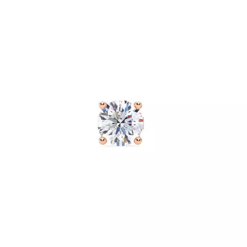 Single Diamond Stud Earring (1ct)
