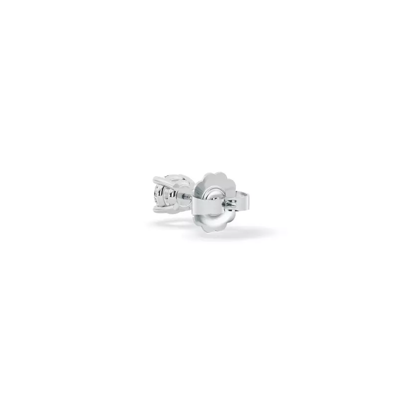 14K White Gold Single Diamond Stud Earring (1/8ct)