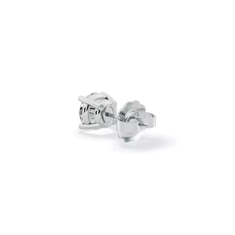 14K White Gold Single Diamond Stud Earring (3/4ct)