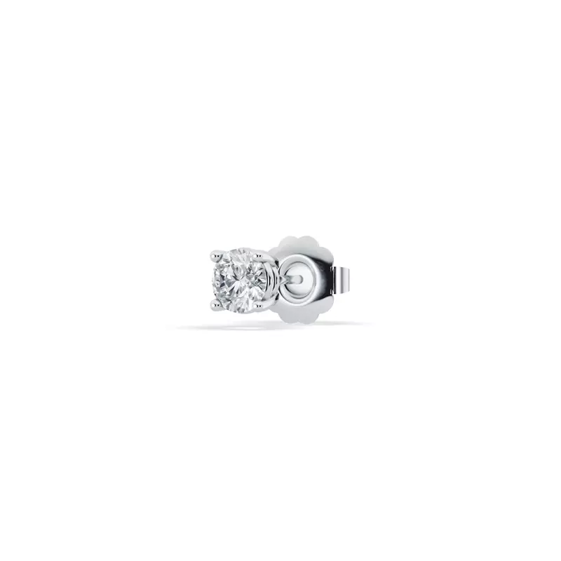 Platinum Single Diamond Stud Earring (1/4ct)