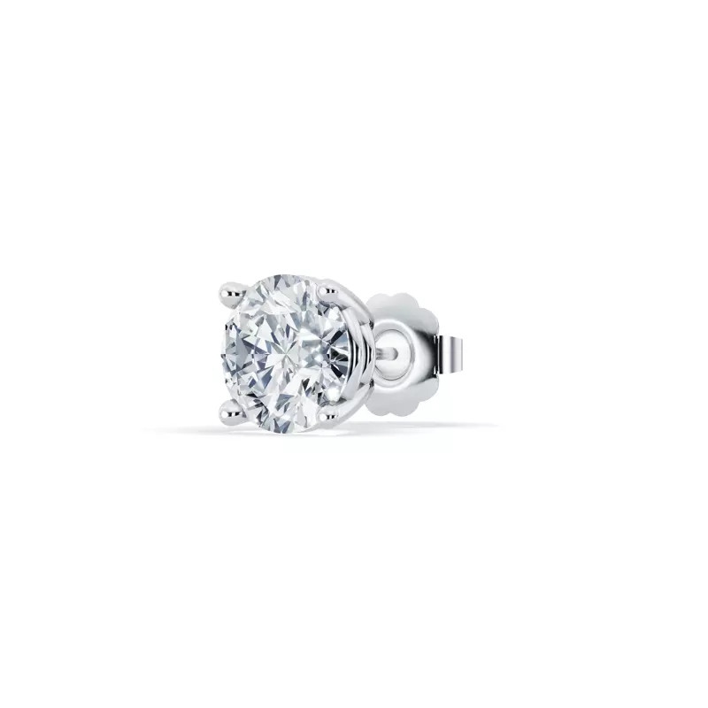 Platinum Single Diamond Stud Earring (1.5ct)