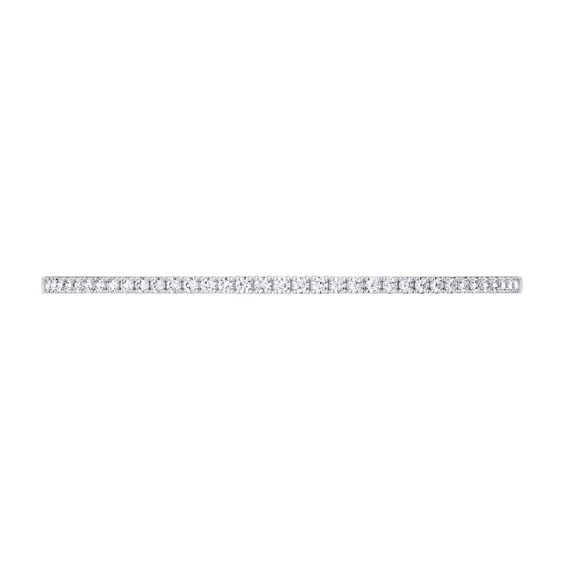 14K White Gold Tennis Diamond Flex Bracelet