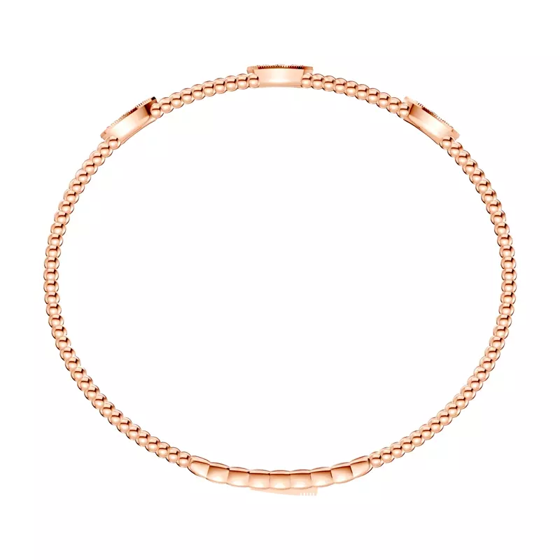 14K Rose Gold Leaf Flex Lab Diamond Bracelet