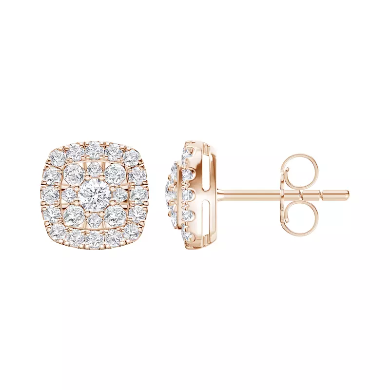 Elissa Double Halo Earrings