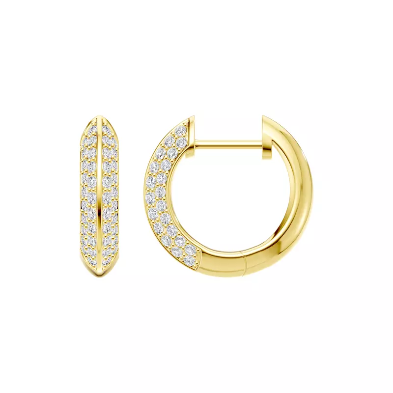 Knife-Edge Pavé Lab Hoops (.40ct. tw.)