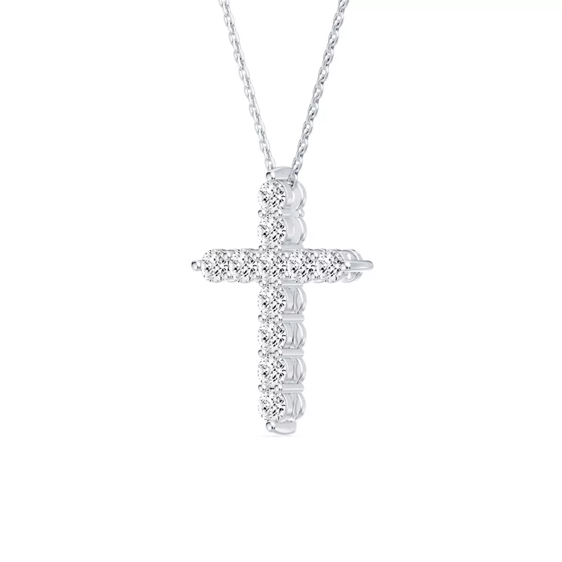 Classic Lab Diamond Cross Necklace (1.00 ct. tw.)