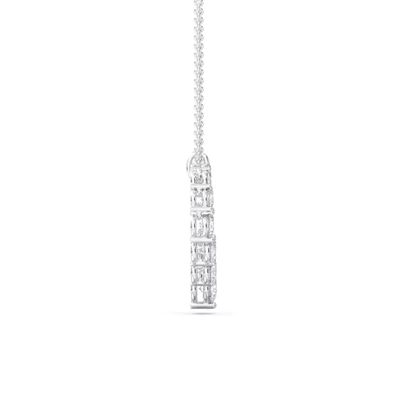 14K White Gold Amora Heart Lab Diamond Pendant (1.00 ct. tw.)