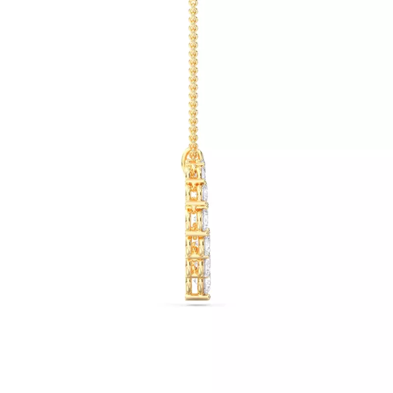 14K Yellow Gold Amora Heart Lab Diamond Pendant (1.00 ct. tw.)