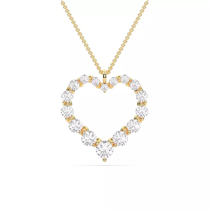 Amora Heart Lab Diamond Pendant (2.00 ct. tw.)