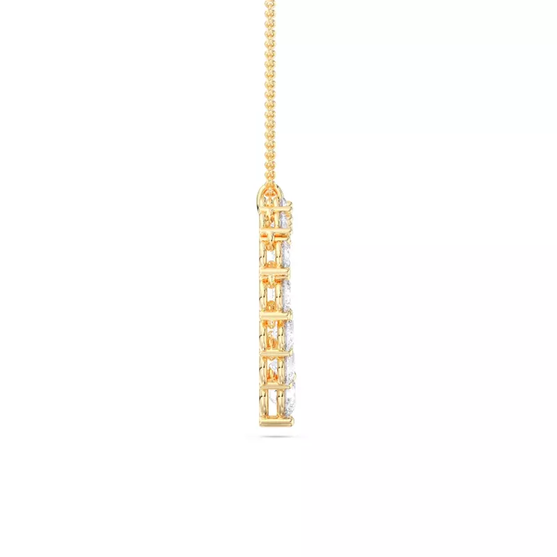 14K Yellow Gold Amora Heart Lab Diamond Pendant (2.00 ct. tw.)