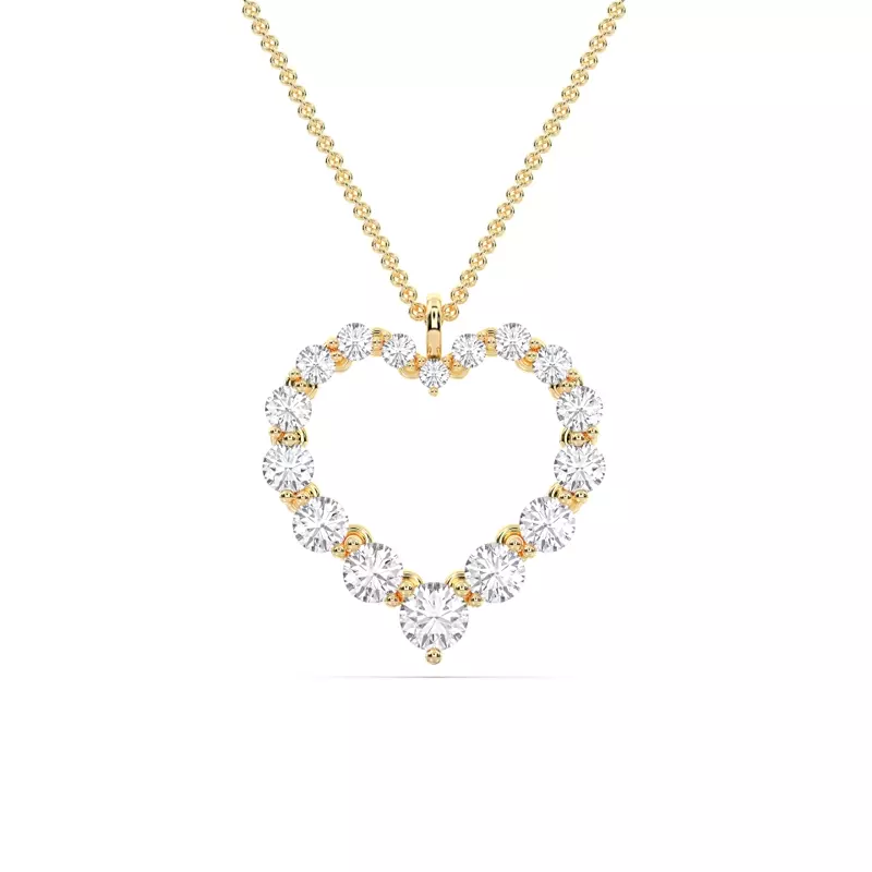 Amora Heart Lab Diamond Pendant (1.50 ct. tw.)
