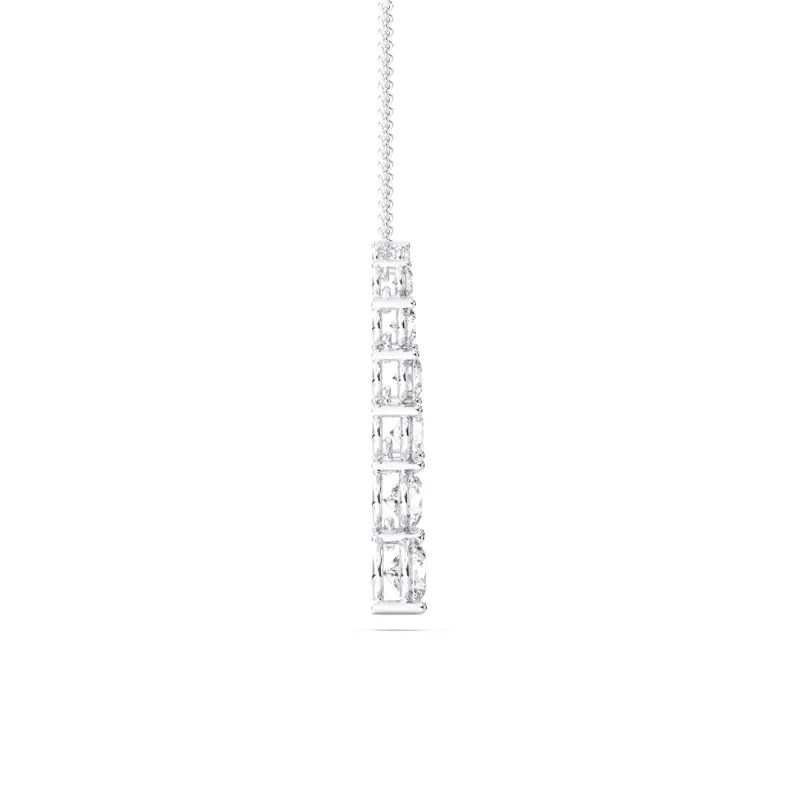14K White Gold Journey Lab Diamond Pendant (2.00 ct. tw.)