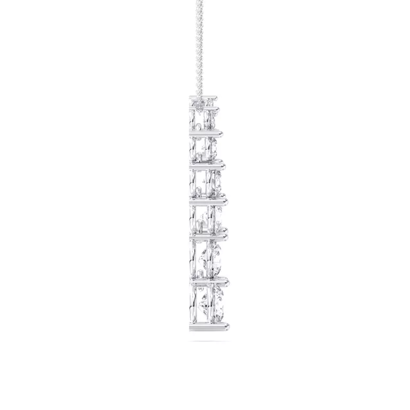 14K White Gold Journey Lab Diamond Pendant (1.00 ct. tw.)
