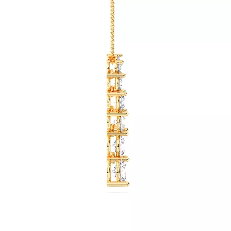 14K Yellow Gold Journey Lab Diamond Pendant (1.00 ct. tw.)
