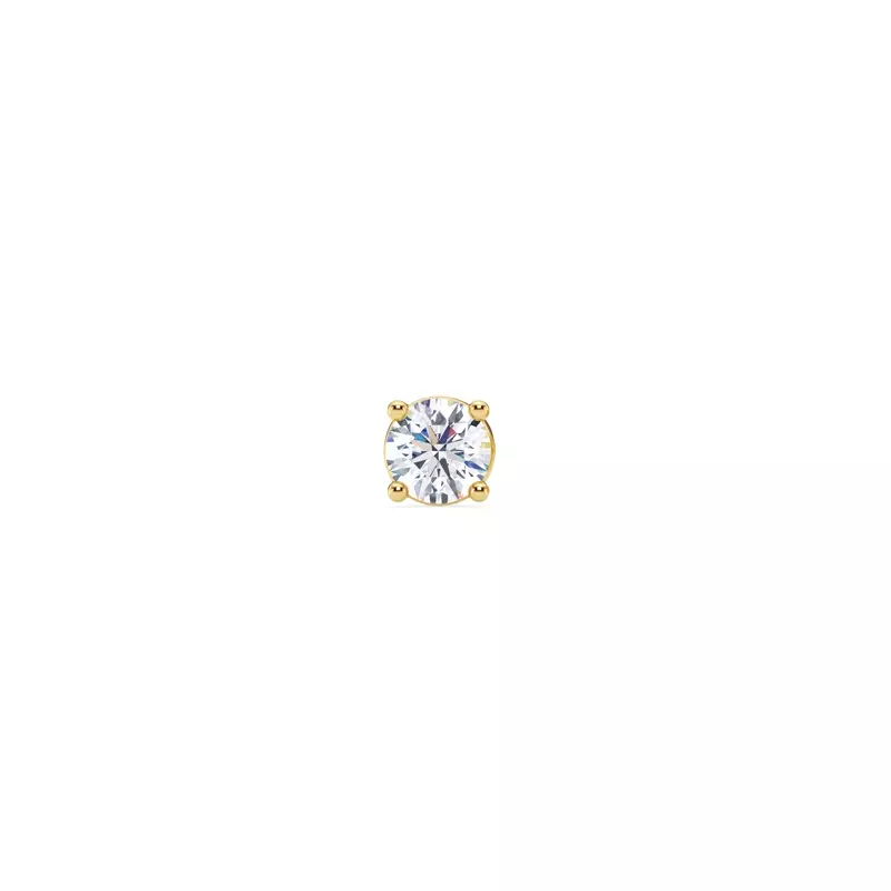 Single Lab Diamond Screw Back Stud Earring (1/4ct)