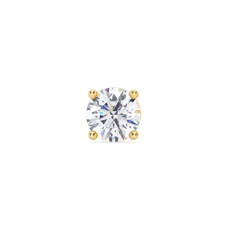 Single Lab Diamond Screw Back Stud Earring (2ct)