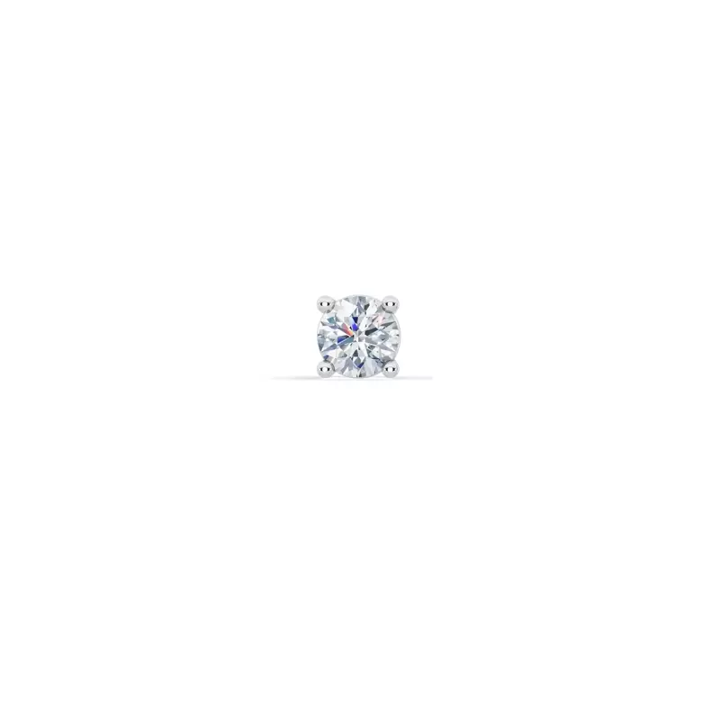 Single Lab Diamond Screw Back Stud Earring (1/8ct)