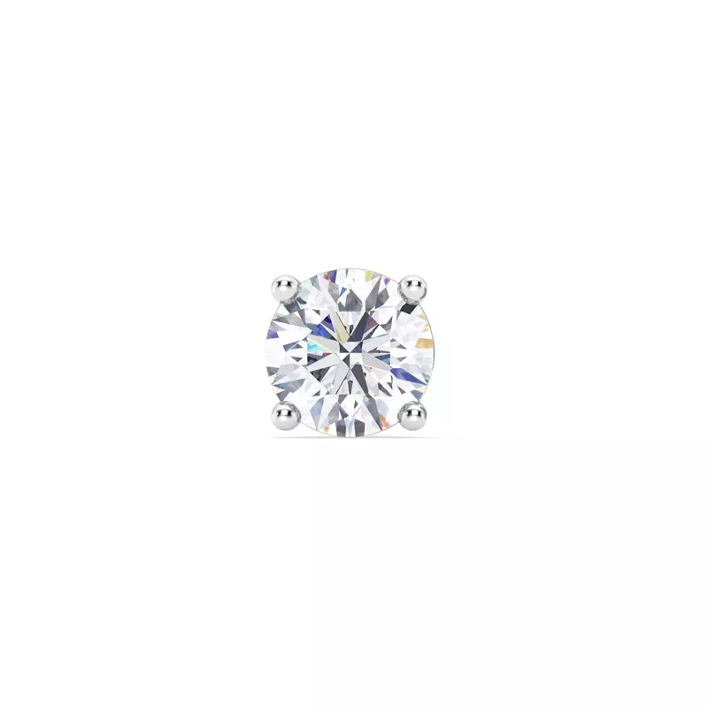 Single Lab Diamond Screw Back Stud Earring (2.5ct)