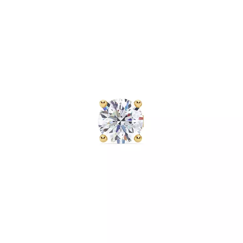 Single Lab Diamond Stud Earring (1ct)